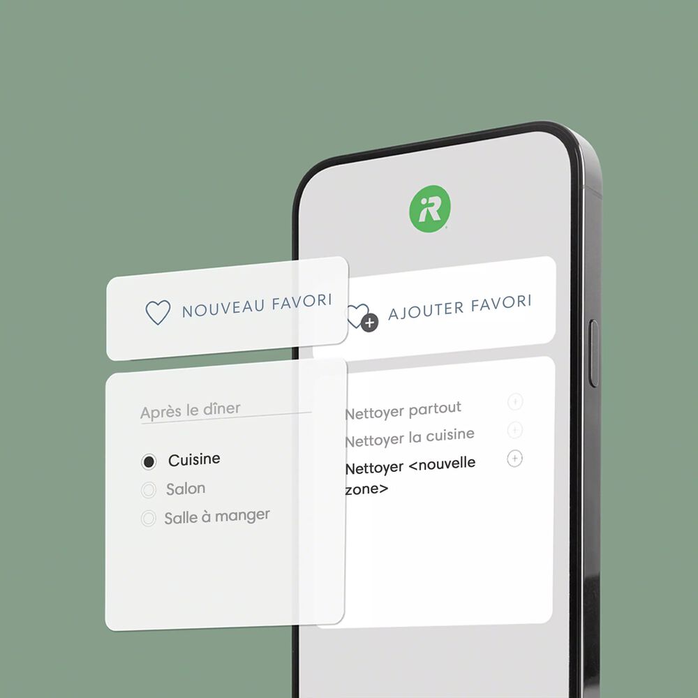 Application iRobot Home facile à utiliser