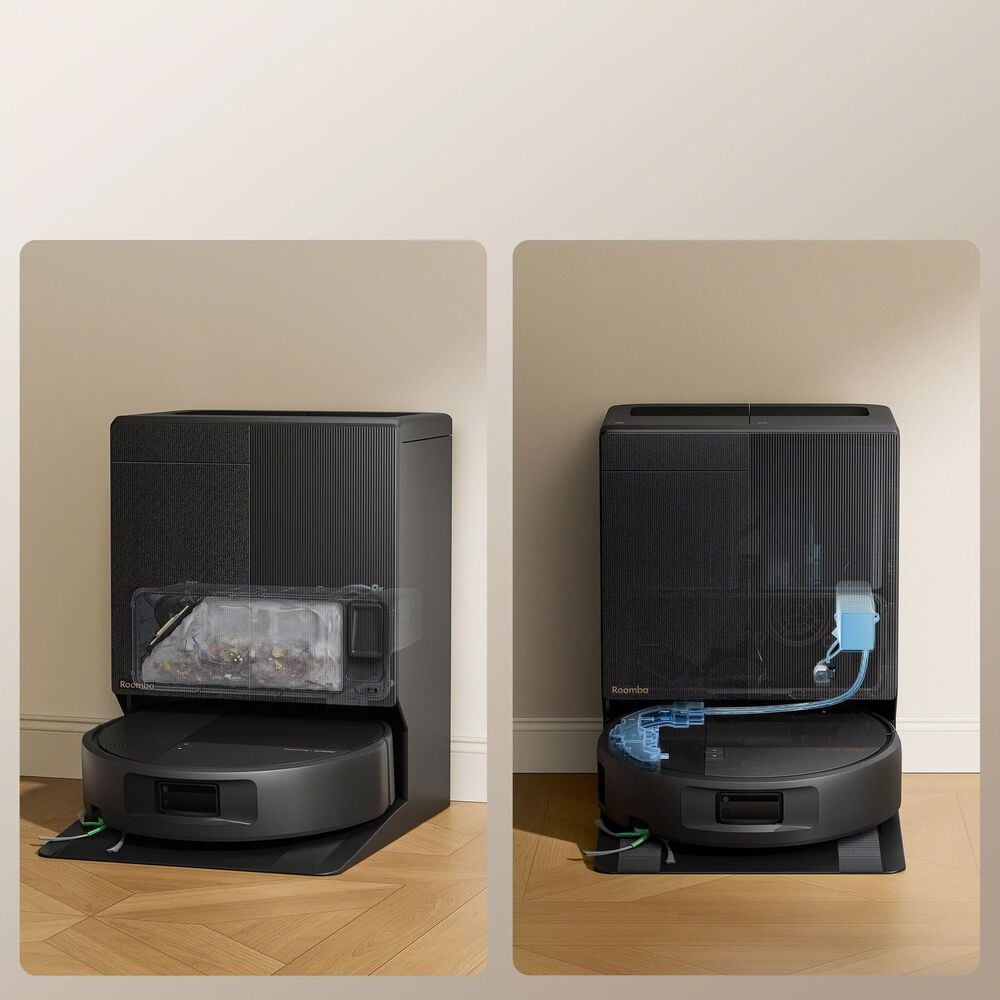Auto-empty and auto-dispense for hands-free maintenance