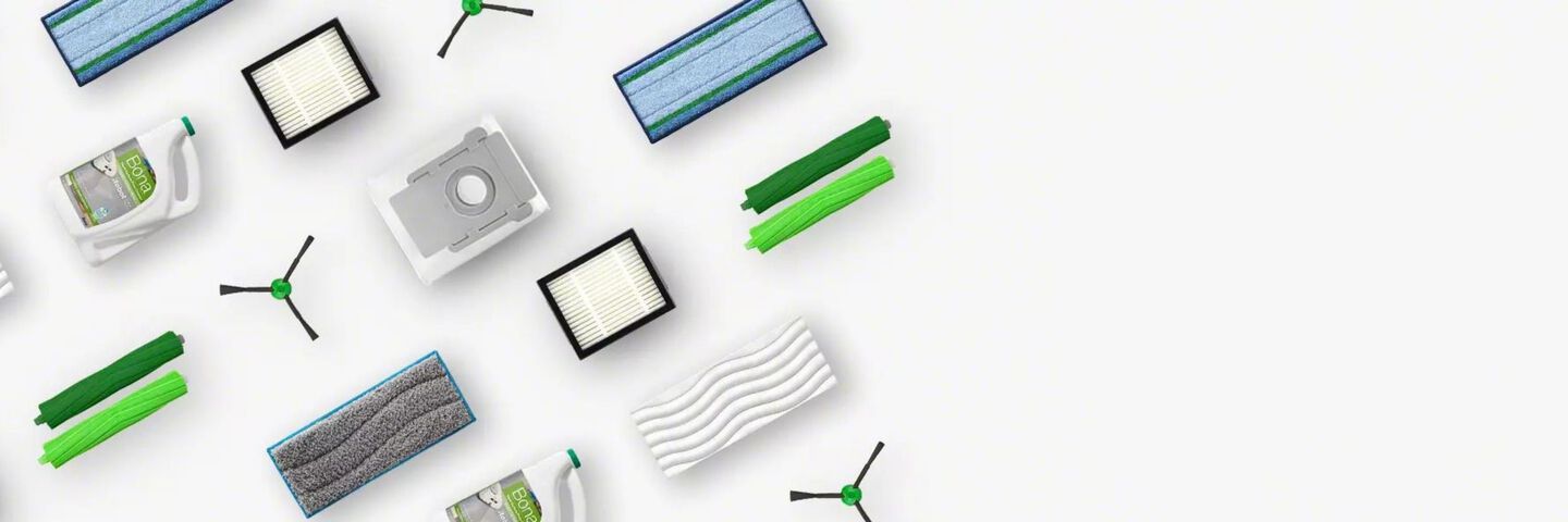 L&rsquo;entretien r&eacute;gulier de votre robot &agrave; l&rsquo;aide des accessoires iRobot&reg; vous garantit un nettoyage plus efficace !