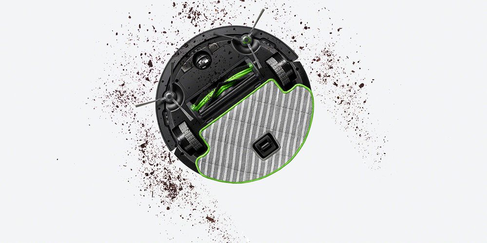 The underside of a Roomba