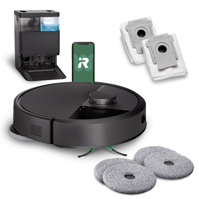 Robot Roomba® Plus 405 Combo + base AutoWash™ - Noir + en plus Accessoires