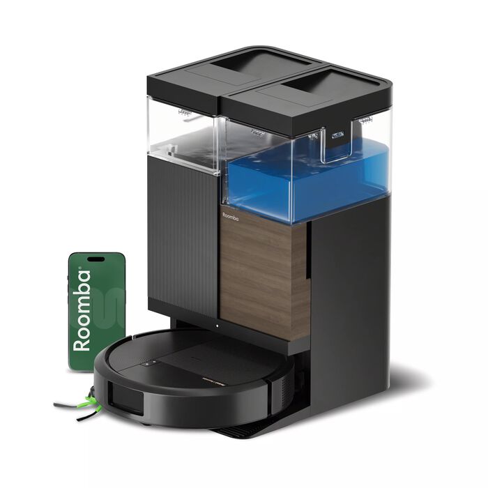 Roomba&reg; Plus 575 Combo Robot + AutoWash&trade; Dock - Black, , large image number 0