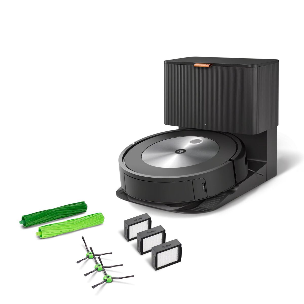 Aspirateur robot avec syst&egrave;me d&rsquo;autovidage Roomba&reg; j7+ connect&eacute; au Wi-Fi & kit de remplacement, , large image number 0